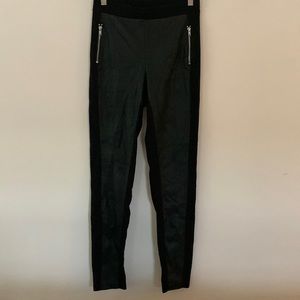 H&M Half Leather Leggings